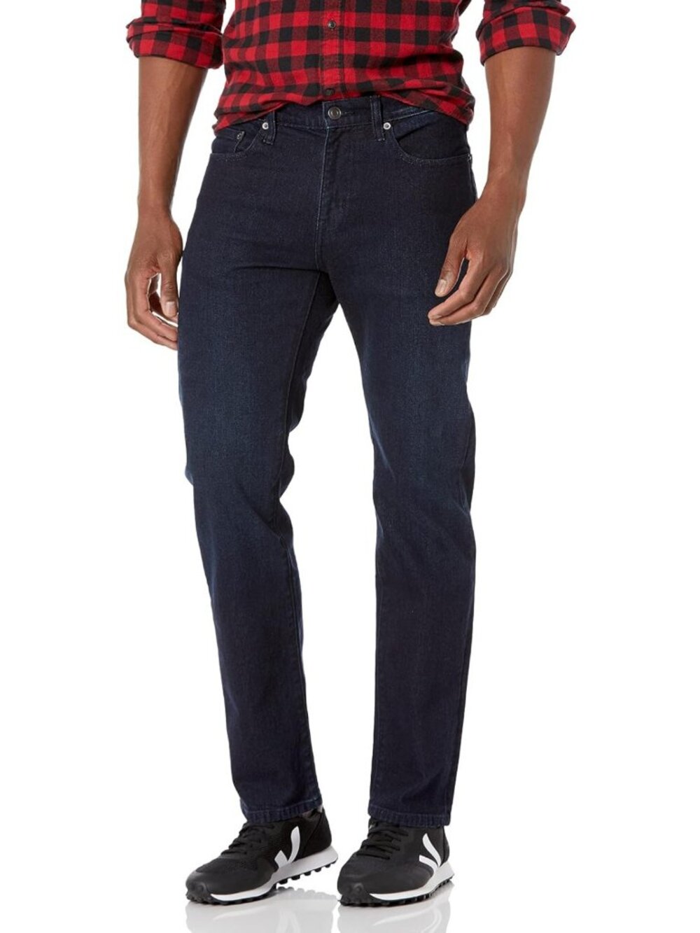 Men's Straight-Fit Stretch Jeans - Comfortable, Versatile Denim for Everyday